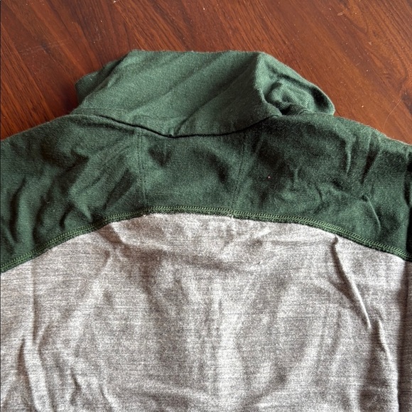 Icebreaker merino - bodyfit 260 - XL Men Gray and Green Half-Zip Sweater - Picture 7 of 7